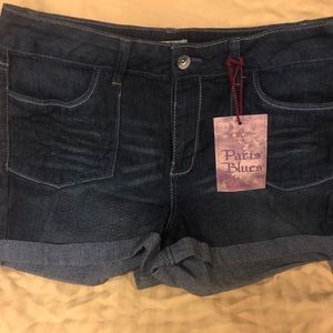 New denim shorts with cuff